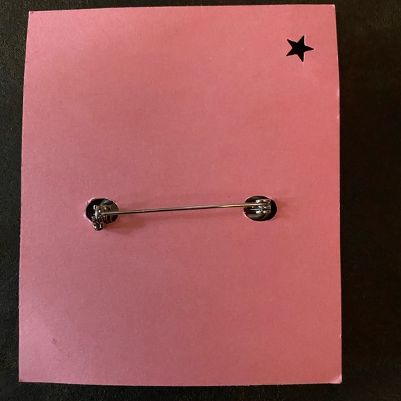 Star Chaser Design Colorful  Cat Face Pin Multicolored Fun Boho Hippie Retro - Picture 2 of 5